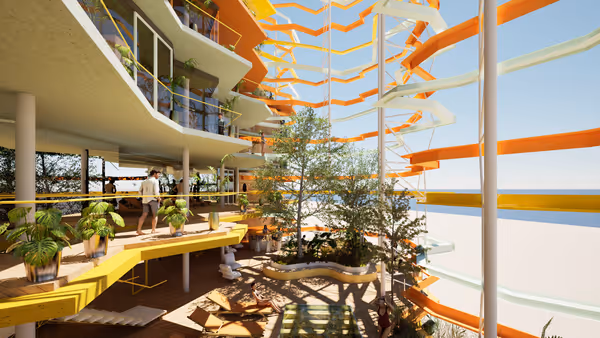 Pishina në Tarracën e Hotelit