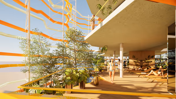 Pishina në Tarracën e Hotelit