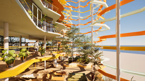 Pishina në Tarracën e Hotelit